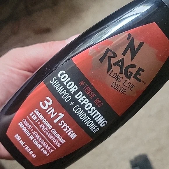 N rage shop color depositing shampoo